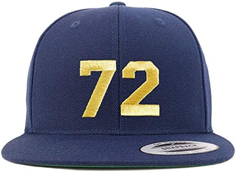 טרנדי הלבשה חנות מספר 72 זהב חוט שטוח ביל סנאפבק בייסבול כובע