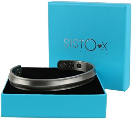 Sisto-X צמיד מגנטי נחושת/צמיד מאט פיוטר פיוור תכנון מאת Sisto-X® 6 מגנטים בריאות NDFEB XL
