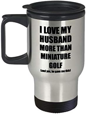 אשת גולף מיניאטורה ספל נסיעות ספל מצחיק רעיון מתנה של ולנטיין לחובב בן זוגי מבעל תה קפה 14 גרם