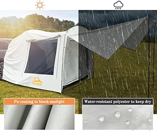 אוהל לרכב סוכך דלת שטח אוניברסלית עם חדר מסך רשת פנימי עבור האצ'בק ואן upf 50+ אביזרי קמפינג בעלי קיבולת
