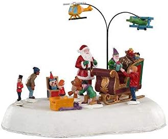 Lemax 04723 Jolly Toys Santa & amp; אביזר כפר ילדים, צבעוני