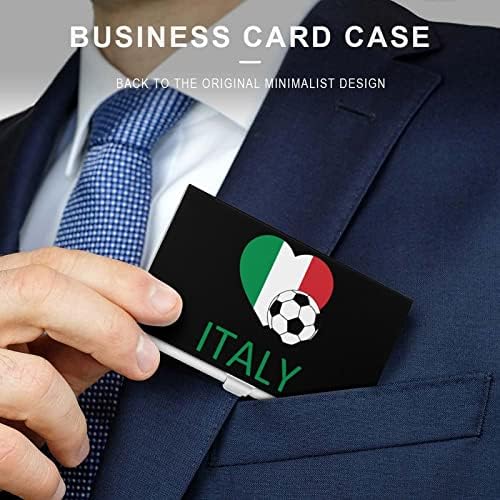 אהבת איטליה כדורגל עסקים מזהה כרטיס מחזיק סילם מקרה מקצועי מתכת שם כרטיס ארגונית כיס