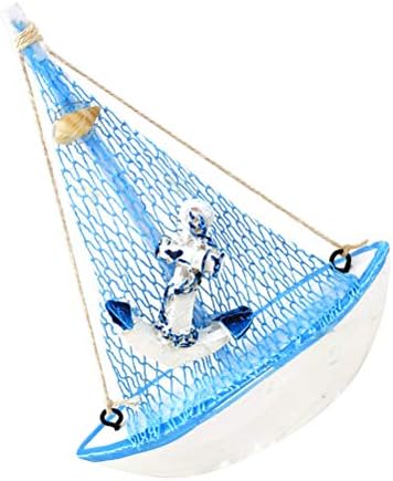 קישוטים של Vicasky קישוט סירת מפרש שיקית קישוט סירת מפרש יצירתי מלאכת מלאכה מעץ קישוט לקישוט שולחנות