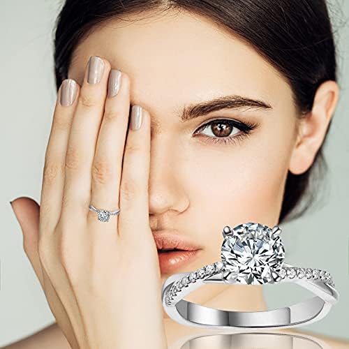 2023 טבעת חדשה חתונה לבנה גולדסילבר 511 925 נשים בגודל ריינסטון טבעות טבעות תכשיטים תכשיטים לנער