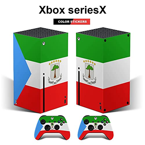 דגל של גינאה משוונית Xbox Series קונסולה ובקר עורות אריזת כיסוי מדבקות מדבקות עור ויניל