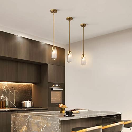 LMQNINE תאורת מטבח גופי תקרה תליון זהב תליון אורות שולחן מיטה שינה שולחן