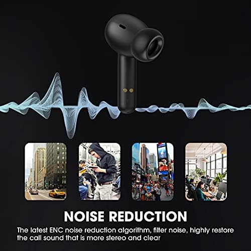 NYZ True Wireless Bluetooth אוזניות Hi-Fi סטריאו באזניות בס אוזניות אוזניות LED תצוגת טעינה עם MIC CVC 8.0 הגנה