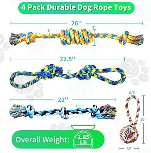 צעצועי כלבים גדולים לעיסות אגרסיביות - צעצועי כלבים לכלבים גדולים/צעצועים כלבים קשוחים/צעצועים לכלבים