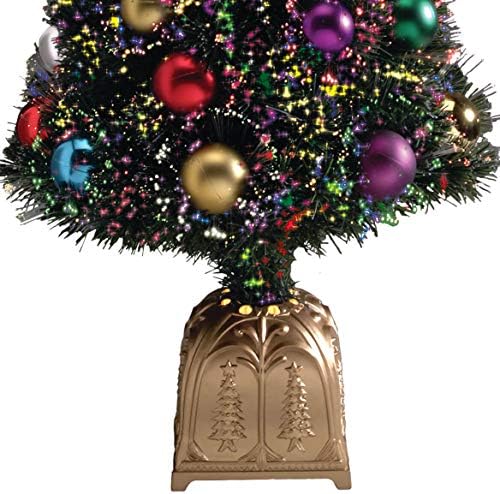 עץ חג המולד של סיבי אופטי של Northwoods עם קישוטי כדור, 32 אינץ '. גובה