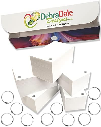 דברה דייל מעצבת כרטיסי פלאש ריקים-1100, 2 על 3.5 כרטיסי אינדקס ב-6 צבעים-לימוד יסודות עם קופסת אחסון ומכסה,
