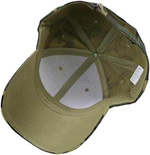 הסוואה כובע לגברים נשים, מתכוונן אפור צבא צבאי הסוואה בייסבול כובע, ציד דיג חיצוני ספורט אבא כובעים
