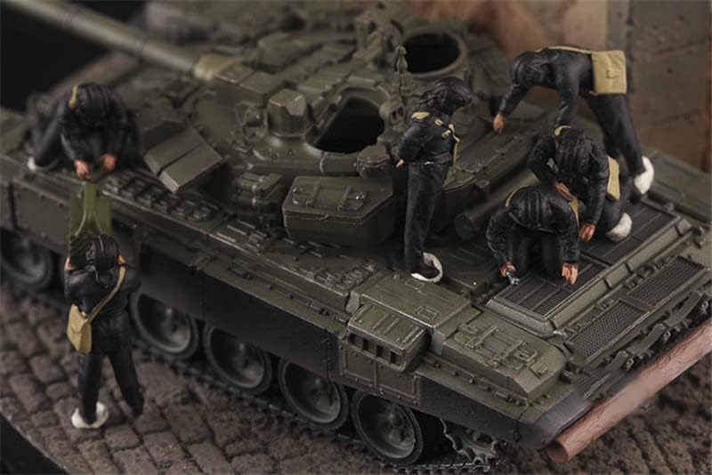 פלוז רוסית טנק צוות סט של 6 דמויות צבוע 1/72 שרף דמות מראש נבנה דגם
