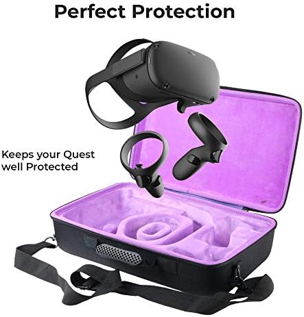 Movic® SimpleTravel ™ הנושאים נשיאה קשה לטיולים עבור Oculus Quest 2 החלפת מציאות מדומה VR אוזניות משחקים