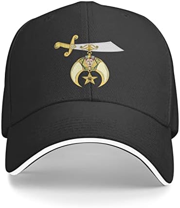 שרינר הבונים החופשיים בייסבול כובע כריך כובע מתכוונן אבא כובע לגברים נשים