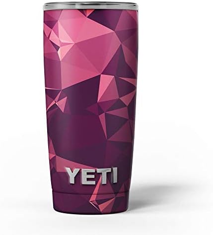 עיצוב Skinz Geometric V15 כהה - ערכת עטיפת ויניל מדבקות עור תואם לכוסות הכוס של Cooler Cooler של Yeti Rambler