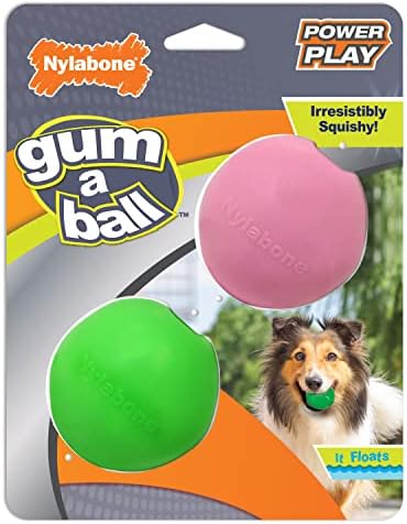 Nylabone Power Play צעצוע של Gum-A-Ball לכלבים בגודל אחד