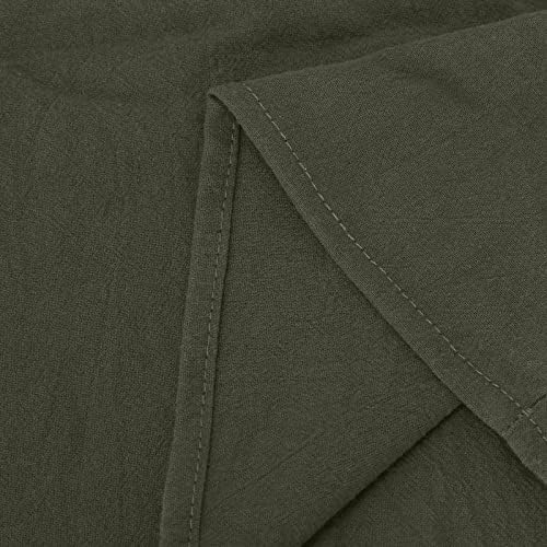מכנסי פשתן CHGBMOK לנשים מכנסי טרקלין אלסטיים מזדמנים מכנסיים לרגל רחבה מכנסיים רטרו מכנסיים צבעוניים