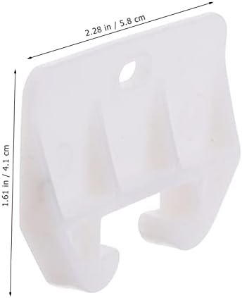 10 יחידות מגירת מדריכי פלסטיק לבן מלביש ארון מסלול מדריך מחליק ריהוט החלפת שקופיות חלקי אביזרי