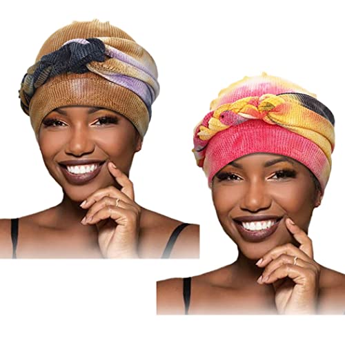 אפריקאי נשים של טורבן ראש כורכת עניבה לצבוע צמת כפת כובע כיסוי ראש מראש קשור הדפסת למתוח ראש צעיף