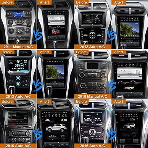 רכב סטריאו רדיו ניווט עבור פורד אקספלורר 2011-2019 אנדרואיד אוטומטי / ידני / ג רכב רדיו וידאו
