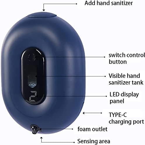 DVTEL משק בית אינדוקציה אוטומטית קצף יד שטיפת יד מגע חינם מתקן סבון קיר רכוב רכוב מיכל ג'ל מתאים