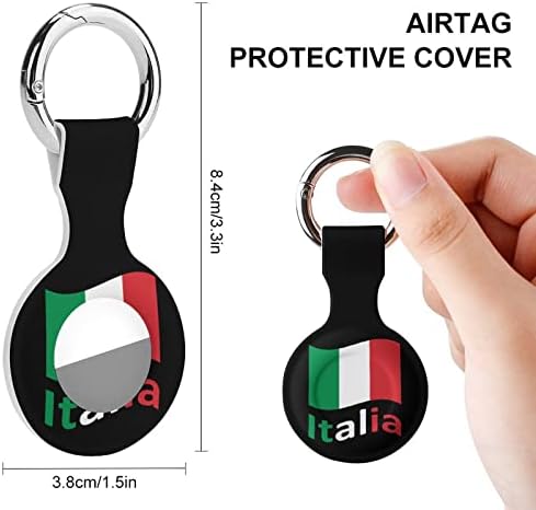 איטליה איטליה איטלקי דגל מגן כיסוי מקרה תואם עבור איירטאג אנטי אבוד איתור מחזיק עבור ארנק מטען צווארון