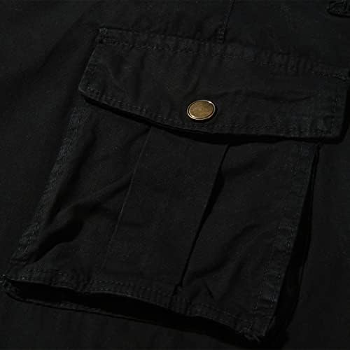 מכנסי קיץ 4 ז'וזי מכנסיים קצרים של מטען לגברים רגועים מרובי כיסים עבודה קצרה חיצונית ללבוש מכנסיים קצרים