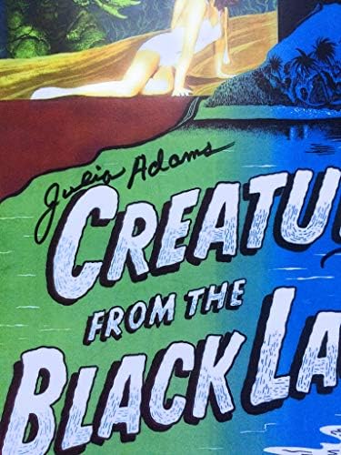 יצור מהלגונה השחורה ריקו בראונינג וג'וליה אדמס חתמו עם חתימה 11x17 פוסטר חתימה