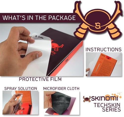 Skinomi מוברש פלדה בעור גוף מלא תואם לסרט Apple Mac Mini Techskin