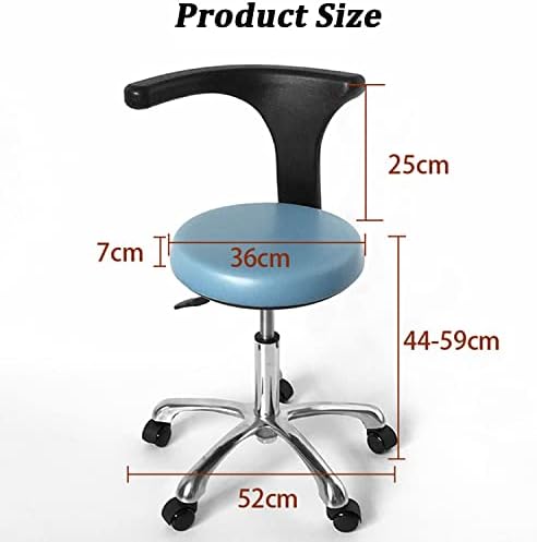 גונל מתכוונן כיסא רופא שיניים רפואי מתכוונן עם כיסא רופאי משענת גב ומנוחה ברגל עם סיבוב 360 מעלות
