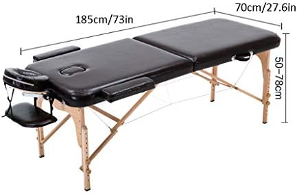 מיטת עיסוי של Gaoyuhong Ljha, מיטת פיזיותרפיה מתקפלת ניידת, אור ומתכוונן, מתאימה לסלון יופי/דיקור סיני/שולחן