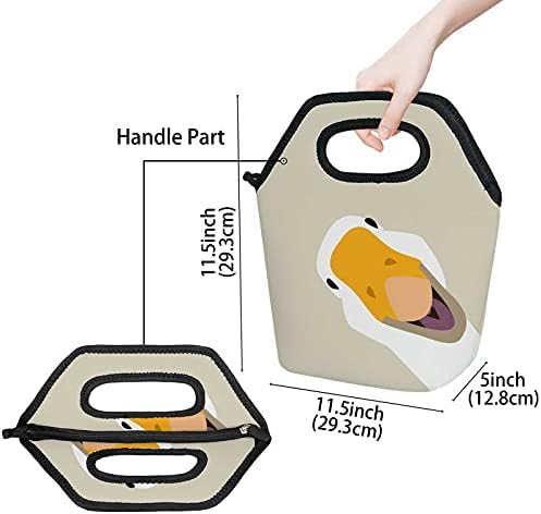 מבודד הצהריים מצחיק אווז קופסת האוכל לבית הספר פיקניק המשרד נושא גורמה תיק מיכל קריר חמים כיס