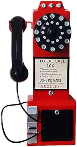 דגם טלפון רטרו רטרו אדום רטרו - דגם טלפון וינטג 'גבוה 62 סמ דגם וינטג