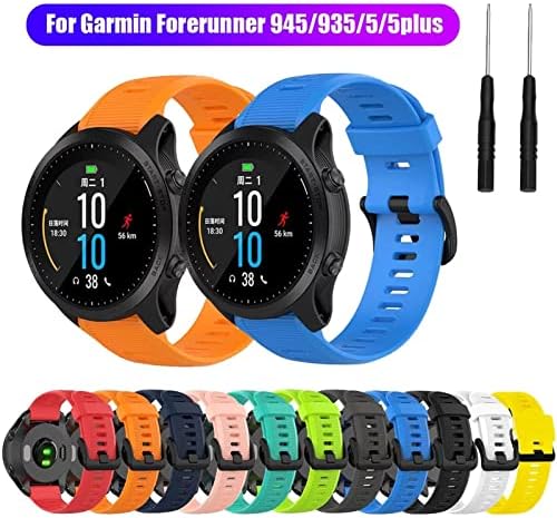 רצועות Watchband של PCGV עבור Garmin Forerunner 945 935 fenix 5 פלוס Quatix5 Silicone Smart Watch להקת