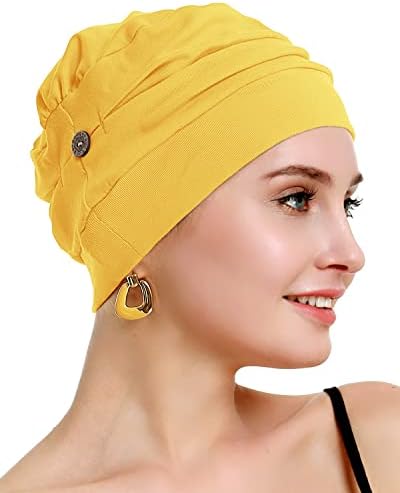 אוסביו כותנה חמו טורבנים לנשים סרטן נשירת שיער כובע - כותנה קל משקל בארה ' ב אטום אריזה