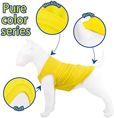 8 חתיכות כלב חולצות סוודר רך ריק גור חולצה כלבים קטנים צבעוני מוצק לחיות מחמד קיץ בגדי רגיל