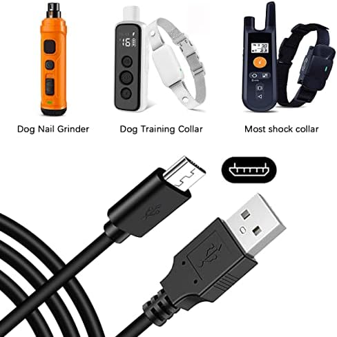 LED LED UP UP UP COLLAR COLLAR MICRO USB מטען כבל טעינה כבל, אימון כלבים אימון צווארון צווארון צווארון תואם ל-