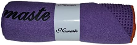 Namaste Skidless Premium Premium Size מגבת יוגה עם אחיזה ללא החלקה; פעילות גופנית, כושר, פילאטיס וציוד