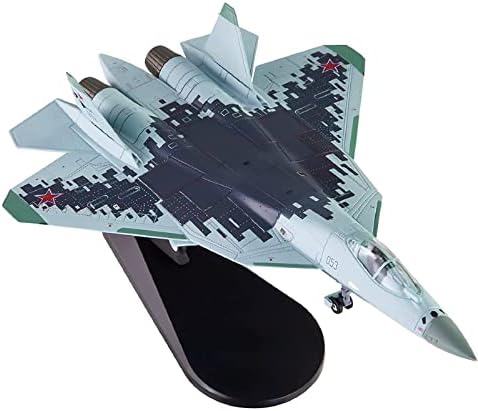 1: 100 דיסקסט קרב התקפה דגם מטוס רוסית SU57 חיל האוויר מודלים של מטוס צבאי מודל תערוכת מדעי תעופה