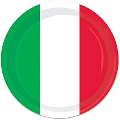 איטלקי דגל אדום, לבן, וירוק 7 קינוח צלחות ומשקאות מפיות אספרסו מסיבת צרור