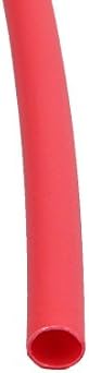 AEXIT פוליאולפין חום ציוד חשמלי להתכווץ צינור כבל חוט שרוול 6 מטרים אורך 2 ממ דיה פנימי אדום