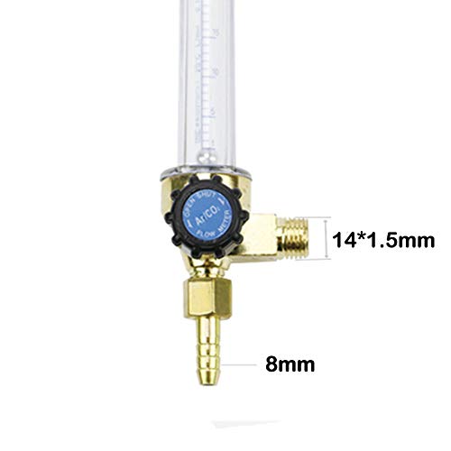 1 יחידה 0-25 ליטר/דקה מד זרימת חמצן עם שסתום בקרה לגז אוויר חמצן