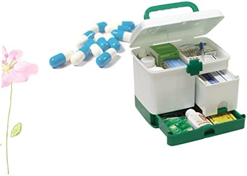Zerodeko תיבת אחסון ניידת שקית רפואה חירום שקית רפואה מחזיק תיבת עזרה ראשונה -תיבת רפואה שכבה ערכת עזרה ראשונה