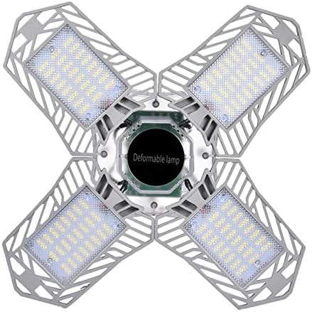 RFXCOM LED מוסך אורות תקרה 150 וולט, אור LED בהיר במיוחד עם 5 לוחות מתכווננים, LED אורות תקרת