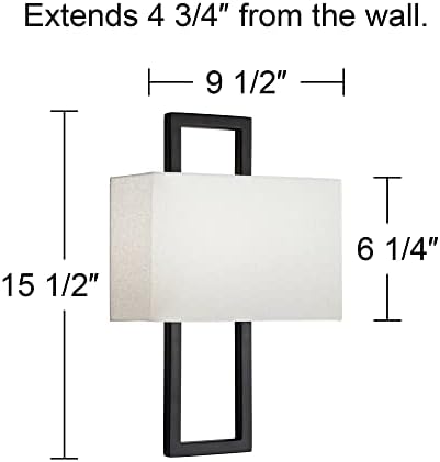 פוסיני אירו עיצוב מודנה מודרני קיר אור פמוטים סט של 2 שחור מחווט 9 1/2 מתקן מנצנץ כסוף פו משי חצי צל עבור שינה
