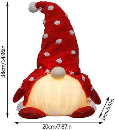 קישוט קריסטל שומן זוהר גנום ללא פנים ריהוט בובה מאמרים לעיצוב חג מתנה קישוטי חג המולד גנום עם גנומי