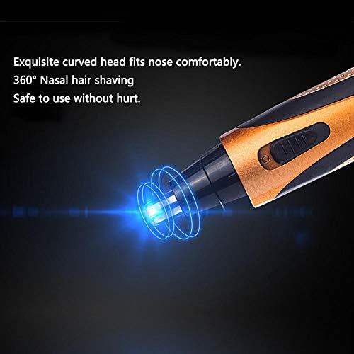 גוזם שיער אוזניים של Xuuyuu, 4 ב 1 ב 1 USB נטען ערכת גילוח יעילות גבוהה עם אור LED חשמלי חשמלי נמוך זקן