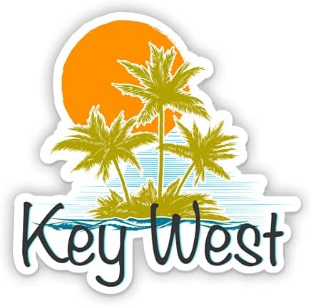 Squiddy Key West - מדבקה ויניל לרכב, מחשב נייד, מחברת