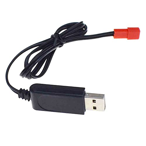 3.7V פלט 500mA 1S סוללה מטען כבל USB אדום JST ראש נקבה