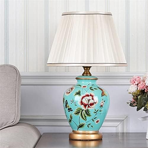 מנורת שולחן מנורה קרמיקה מנורת שולחן בסגנון אירופי פרח וסלון ציפור סלון מיטת חדר שינה לימוד שולחן רטרו לימוד וילה